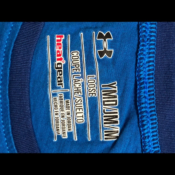 Under Armour Girls Youth Medium Active Wear Tee - Picture 4 of 4